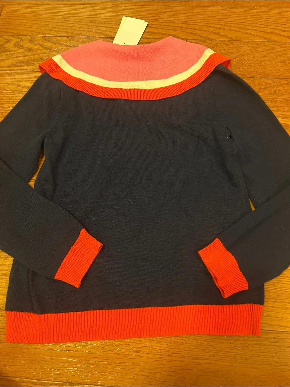 NWT Size 7 Tucker & Tate Navy and Orange Sweater